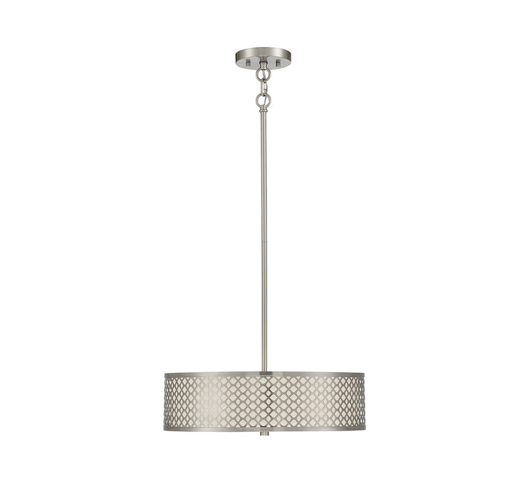 Meridian M70108BN Three Light Pendant, Brushed Nickel