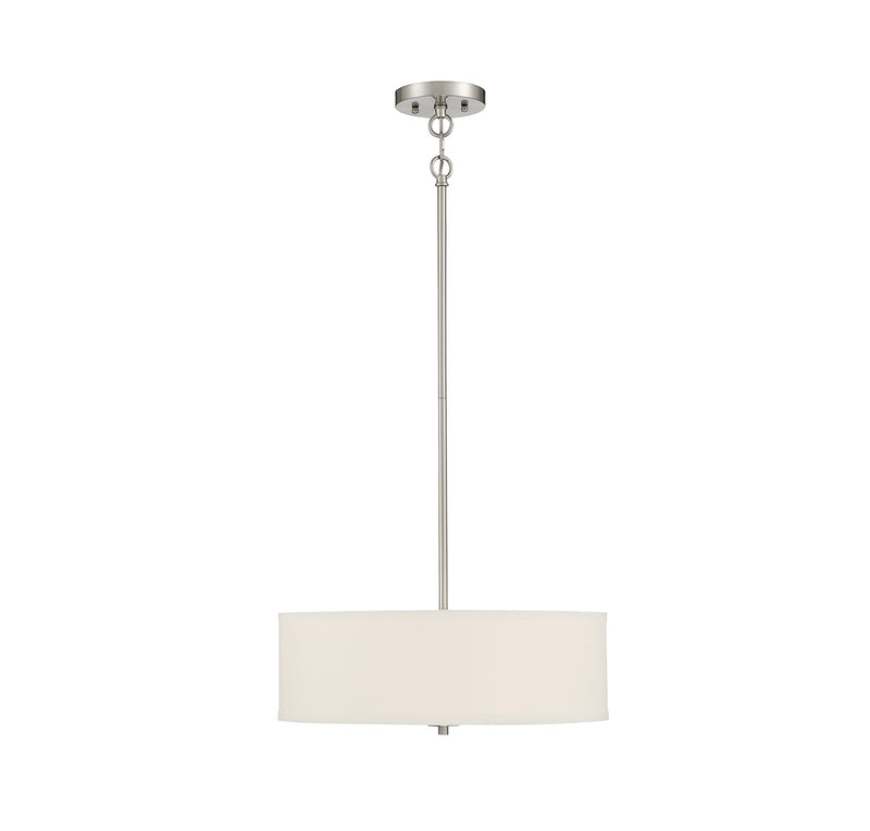 Meridian M70109BN Three Light Pendant, Brushed Nickel