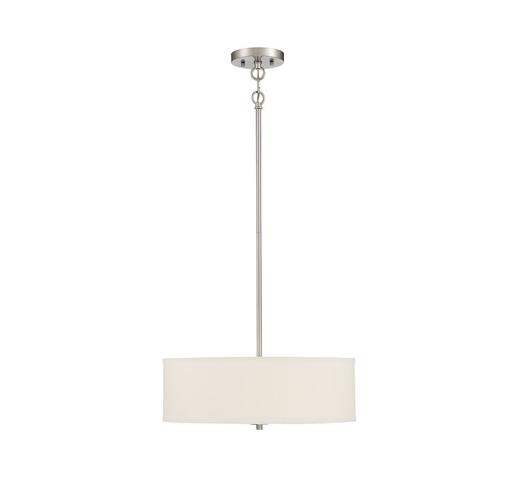 Meridian M70109BN Three Light Pendant, Brushed Nickel