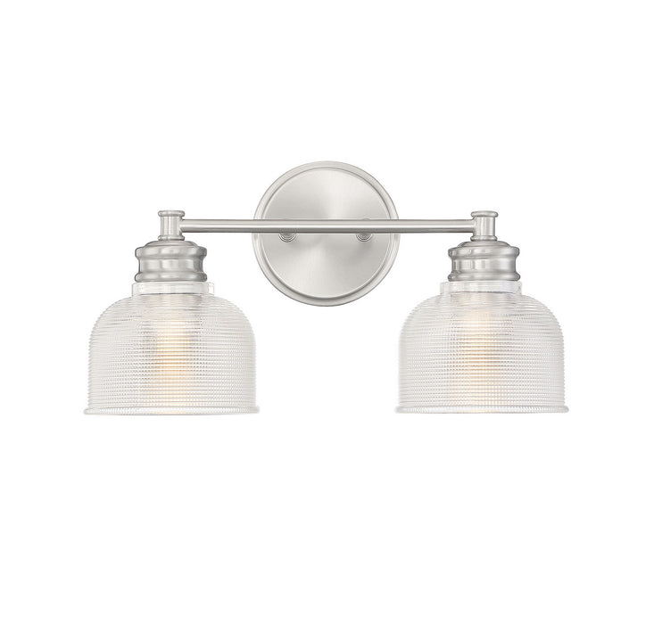 Meridian M80034BN Two Light Bathroom Vanity Light, Brushed Nickel