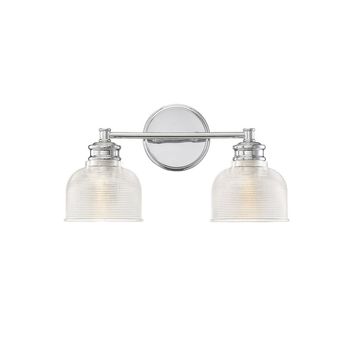 Meridian M80034CH Two Light Bathroom Vanity Light, Chrome