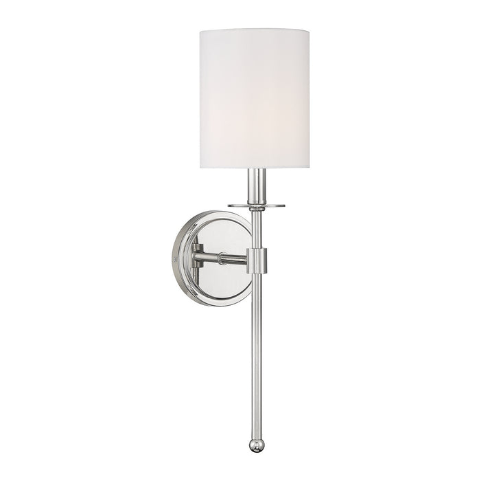 Meridian M90057PN One Light Wall Sconce, Polished Nickel