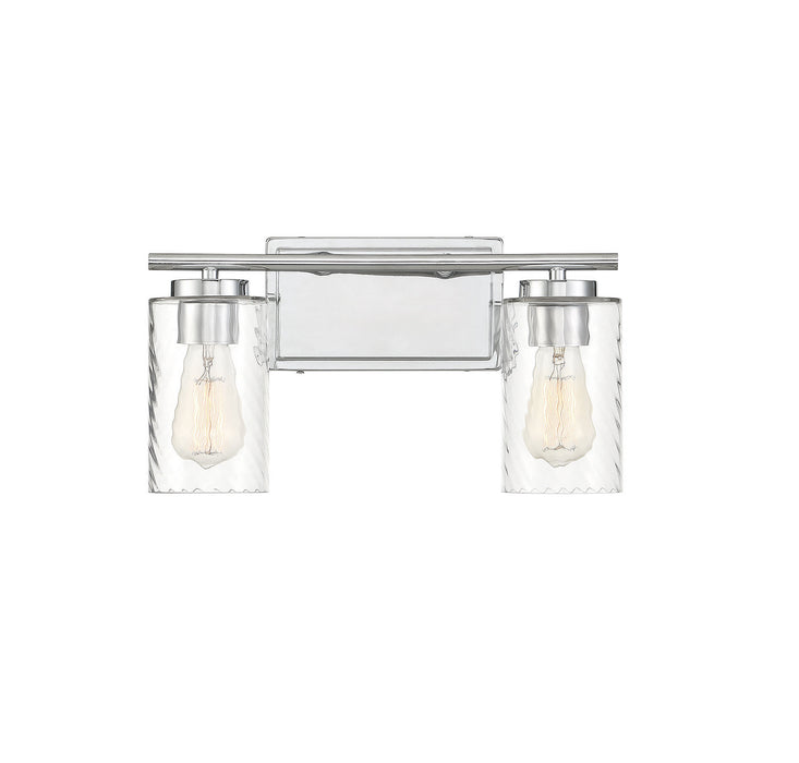 Meridian M80037CH Two Light Bathroom Vanity Light, Chrome
