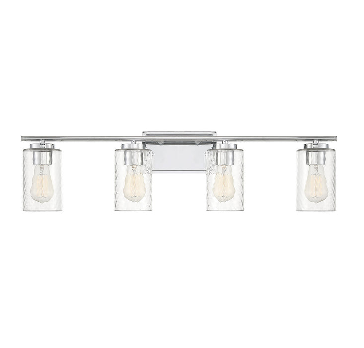 Meridian M80039CH Four Light Bathroom Vanity Light, Chrome