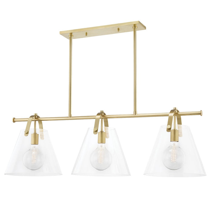 Mitzi H162903-AGB Three Light Linear, Aged Brass