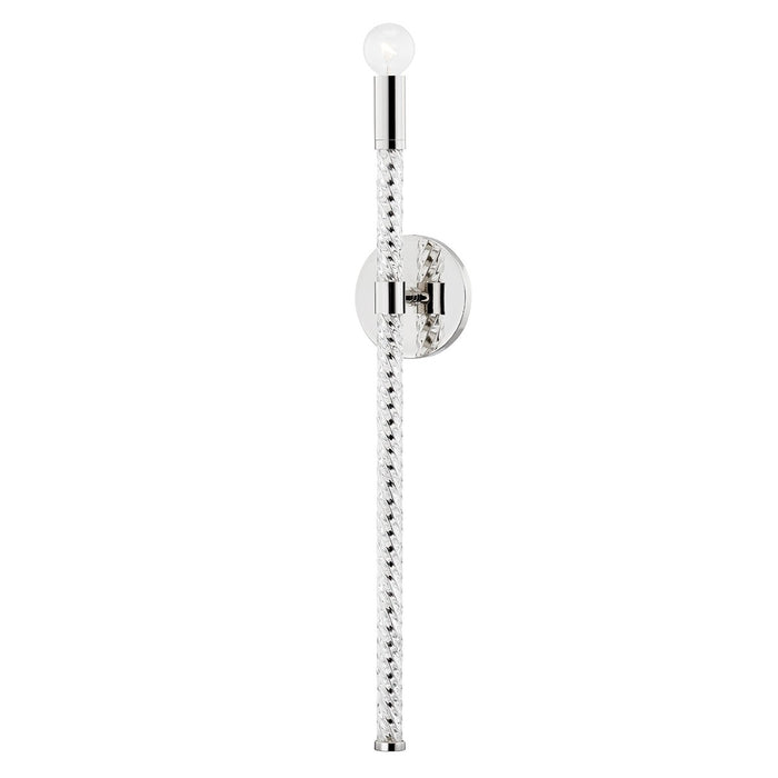 Mitzi H256101-PN One Light Wall Sconce, Polished Nickel