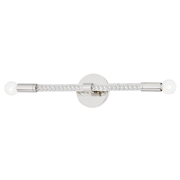 Mitzi H256102-PN Two Light Wall Sconce, Polished Nickel