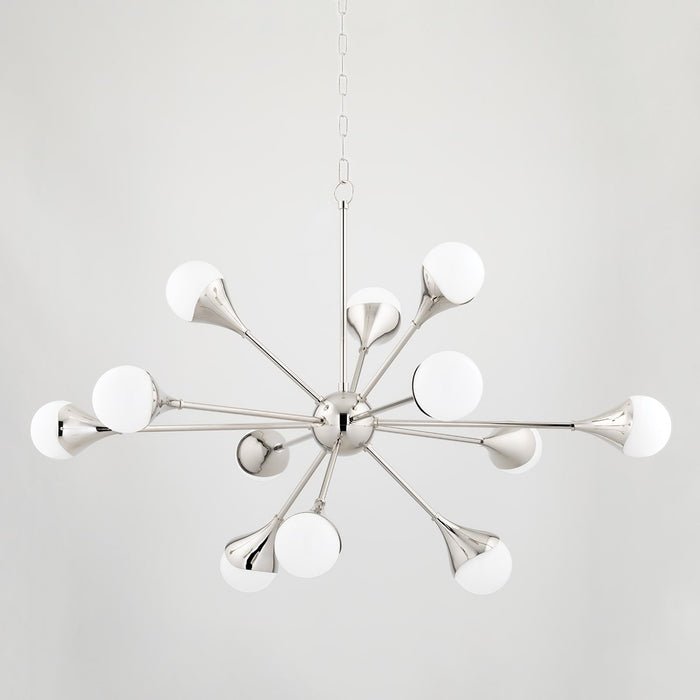 Mitzi H375812-PN LED Chandelier, Polished Nickel