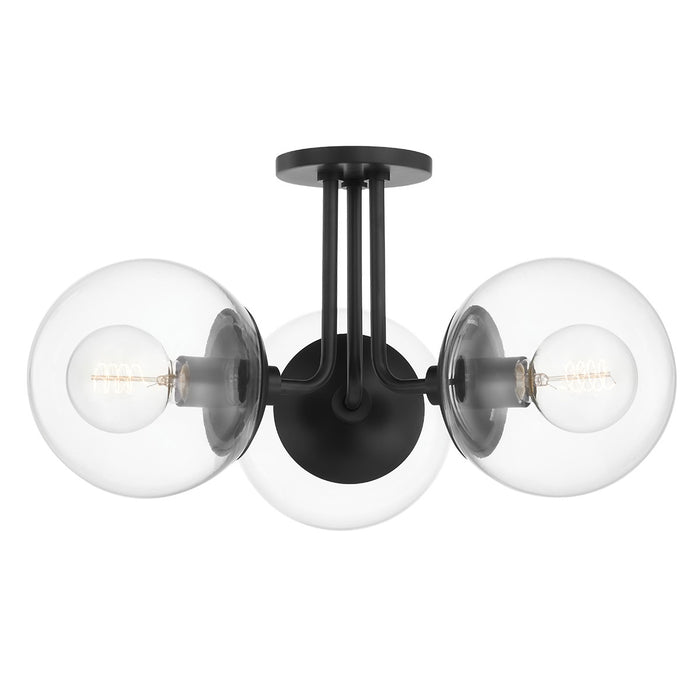 Mitzi H503603-OB Three Light Semi Flush Mount, Old Bronze