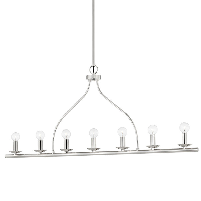 Mitzi H511907-PN Seven Light Linear, Polished Nickel