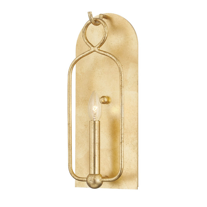 Mitzi H512101-GL One Light Wall Sconce, Gold Leaf