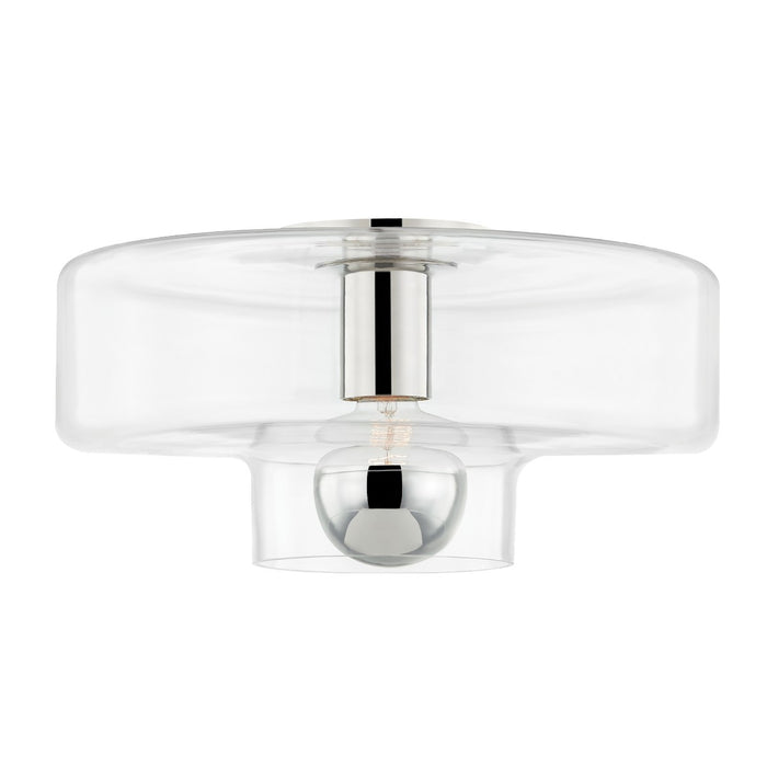 Mitzi H524501-PN One Light Flush Mount, Polished Nickel