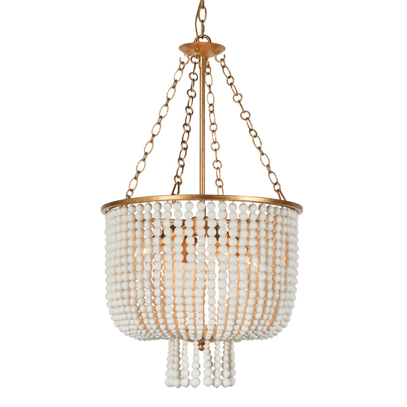 Terracotta Designs H21103N-4GL Four Light Chandelier, Gold Leaf