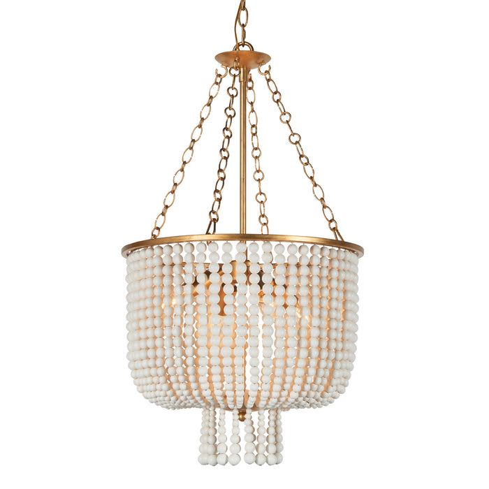 Terracotta Designs H21103N-4GL Four Light Chandelier, Gold Leaf