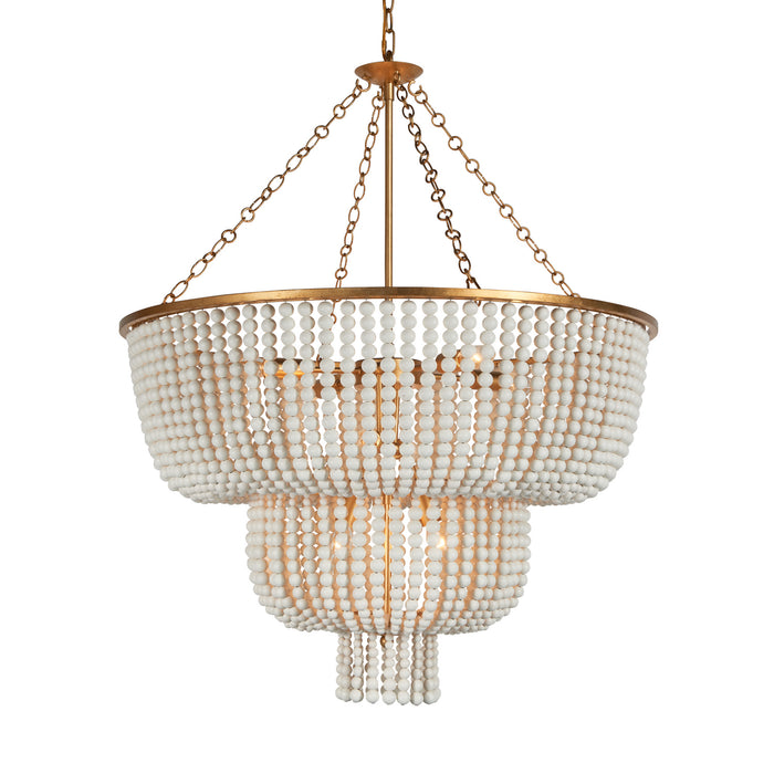 Terracotta Designs H21103T-8GL Eight Light Chandelier, Gold Leaf