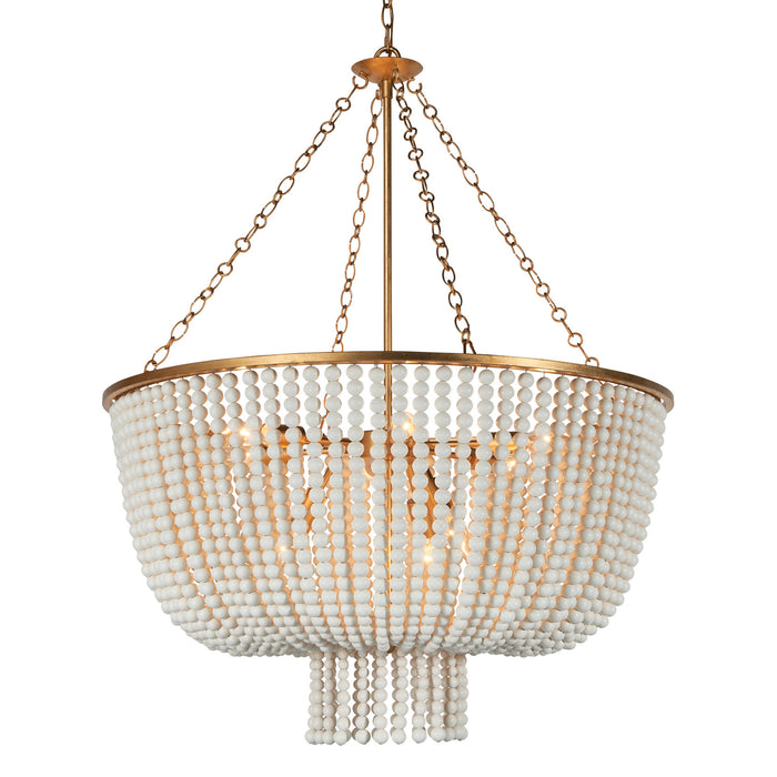 Terracotta Designs H21103W-9GL Nine Light Chandelier, Gold Leaf