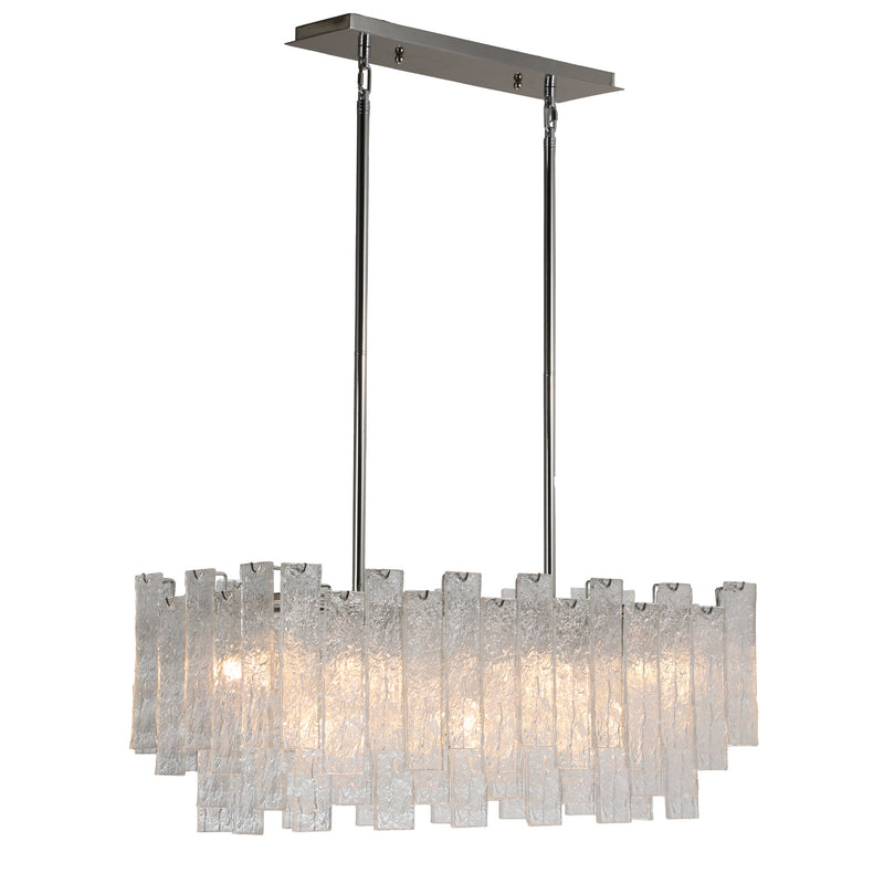 Terracotta Designs H21107-5PN Seven Light Chandelier, Polished Nickel