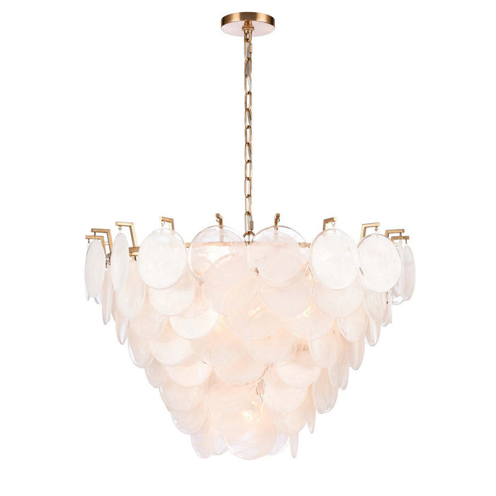 Terracotta Designs H21123-11BR 11 Light Chandelier, Warm Brass