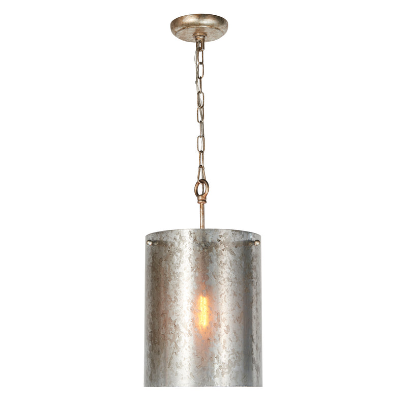 Terracotta Designs P21100-1 One Light Pendant, Antique Silver