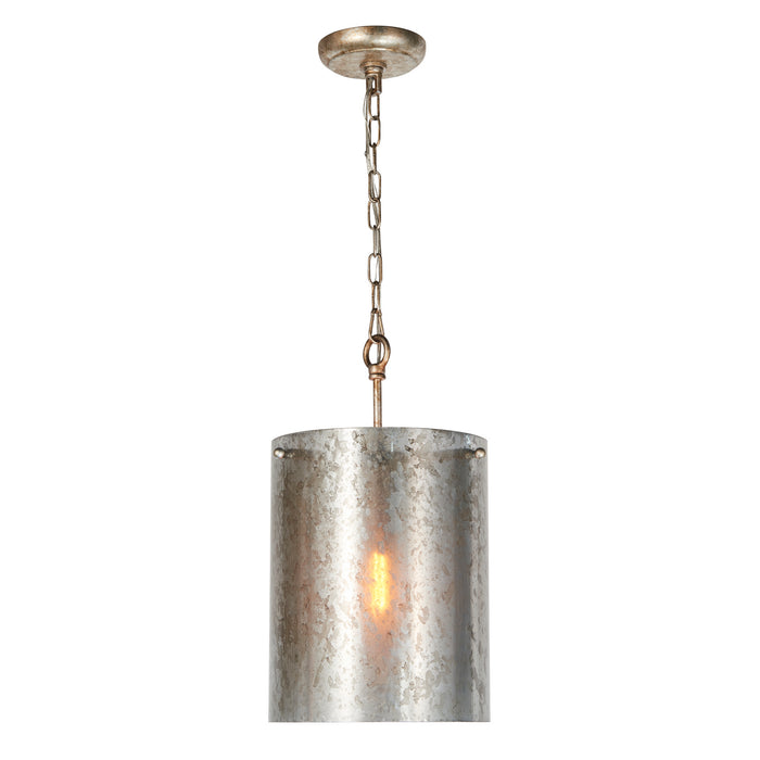 Terracotta Designs P21100-1 One Light Pendant, Antique Silver