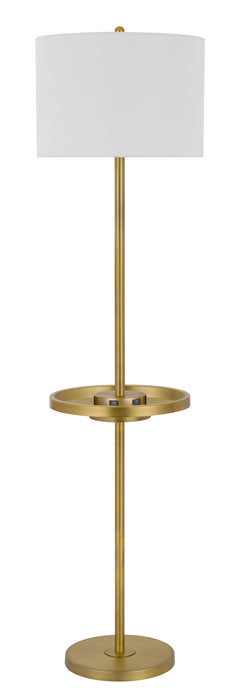 Cal Lighting BO-2983FL-AB One Light Floor Lamp, Antique Brass