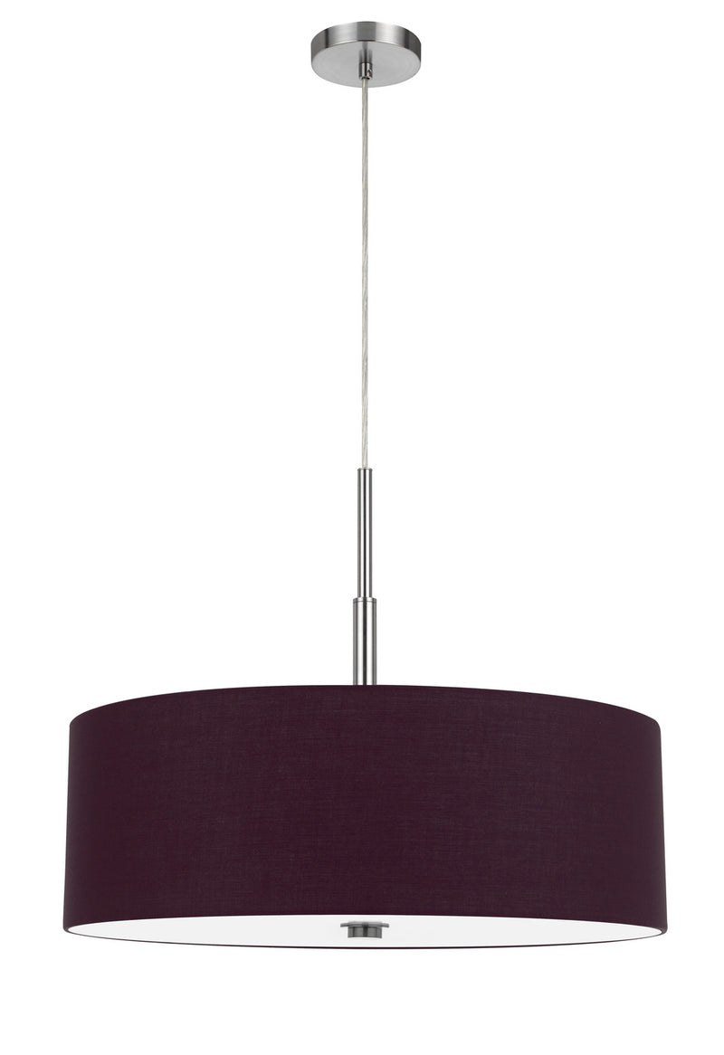 Cal Lighting FX-3744-PUR Four Light Pendant, Plum