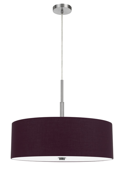 Cal Lighting FX-3744-PUR Four Light Pendant, Plum