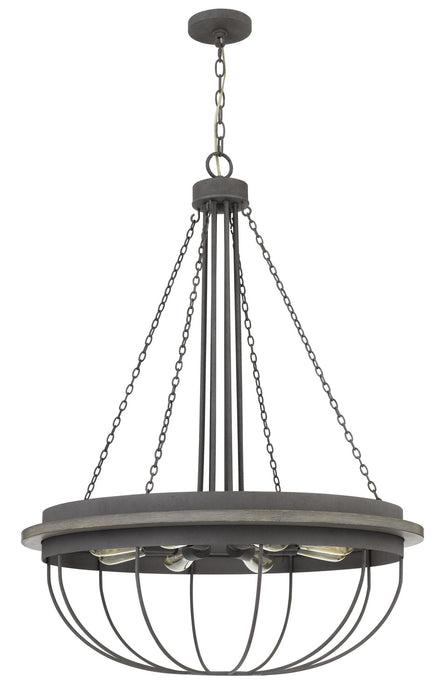 Cal Lighting FX-3748-8 Eight Light Chandelier, Dove Grey