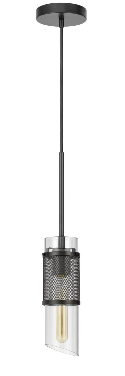 Cal Lighting FX-3754-1 One Light Pendant, Black