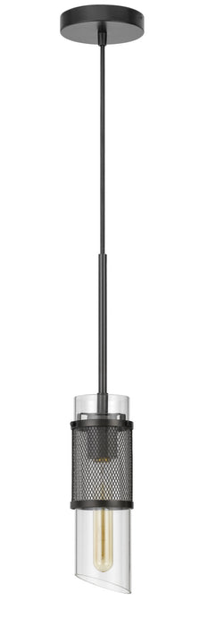 Cal Lighting FX-3754-1 One Light Pendant, Black