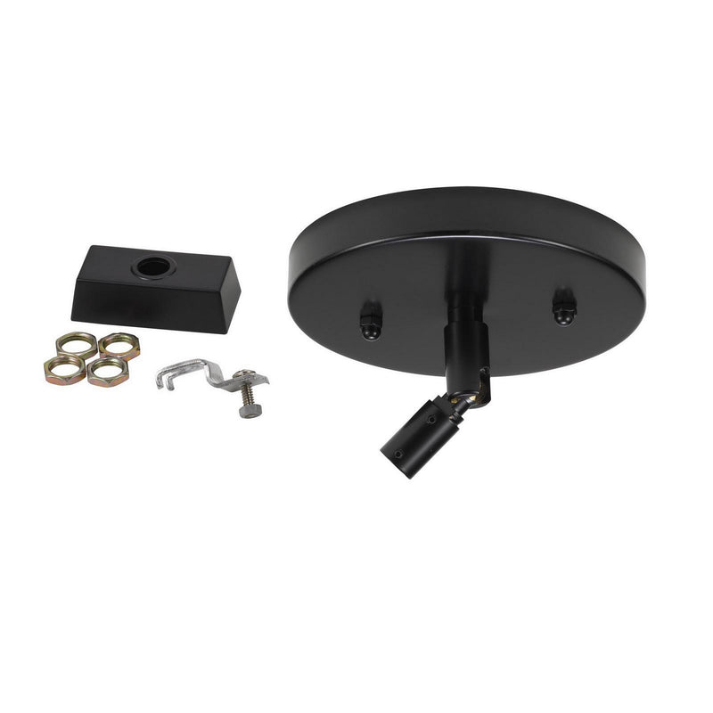 Cal Lighting HT-294-S-TP-BK Drop Ceiling Swival Joint Top Plate, Black