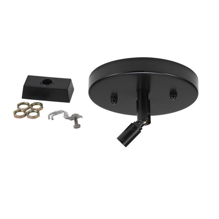 Cal Lighting HT-294-S-TP-BK Drop Ceiling Swival Joint Top Plate, Black