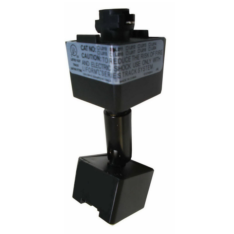 Cal Lighting HT-303-BK Slope Ceiling Adopter For Line Volt, Black