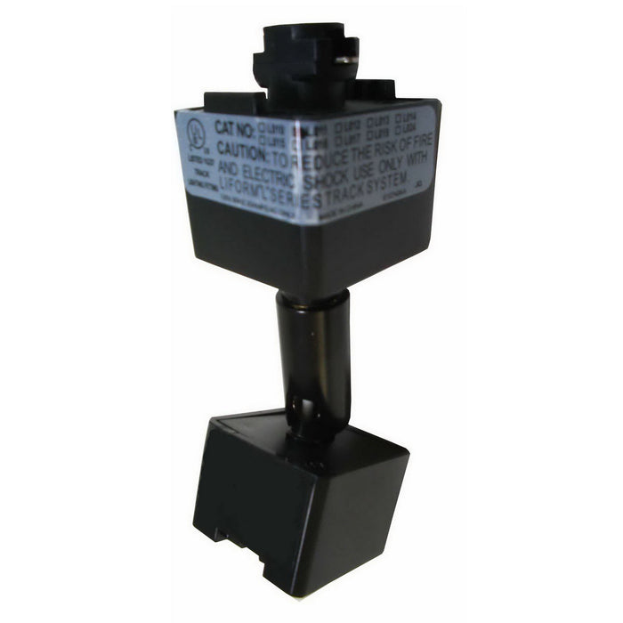 Cal Lighting HT-303-BK Slope Ceiling Adopter For Line Volt, Black