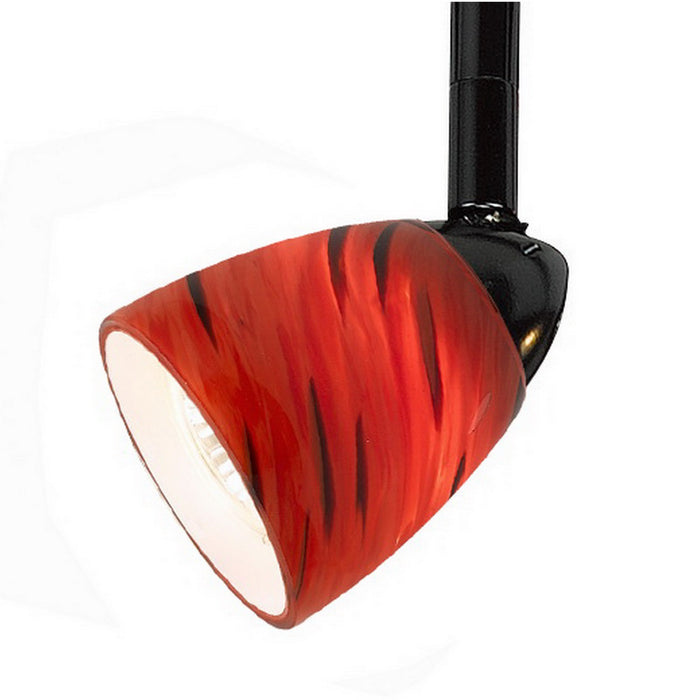 Cal Lighting HT-954-BK/REDS One Light Track Fixture, Black