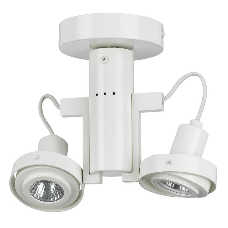 Cal Lighting HT-962/GU10-WH Two Light Track Fixture, White