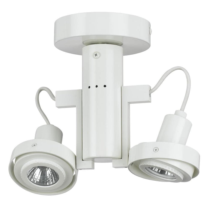 Cal Lighting HT-962/GU10-WH Two Light Track Fixture, White