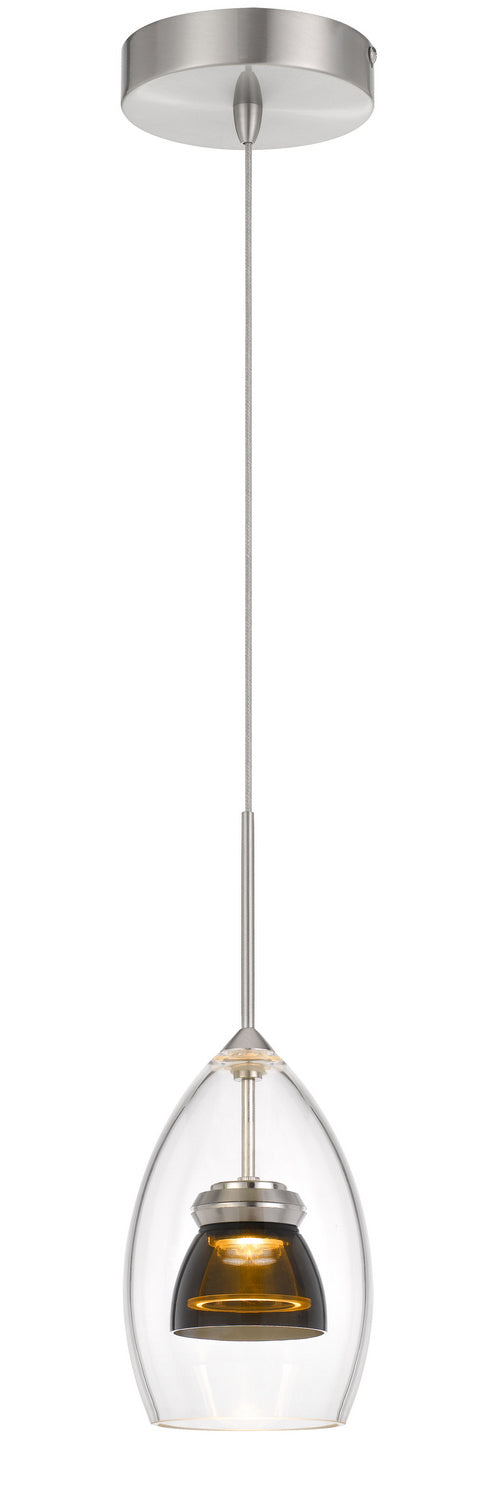 Cal Lighting UP-128-CL-SMOCL LED Mini Pendant, Smoked