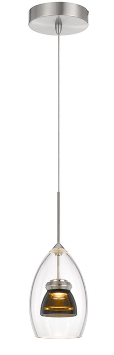 Cal Lighting UP-128-CL-SMOCL LED Mini Pendant, Smoked