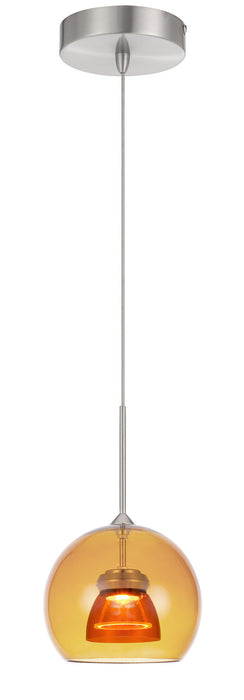 Cal Lighting UP-335-AM-AMBCL LED Mini Pendant, Amber/Yellow