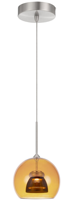 Cal Lighting UP-335-AM-SMOCL LED Mini Pendant, Amber/Smoke