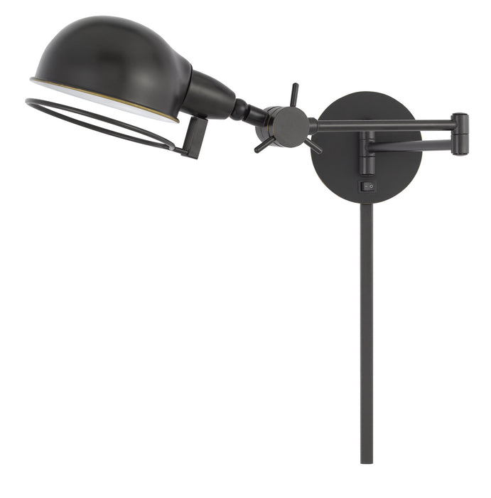 Cal Lighting WL-2924-DB One Light Swing Arm Wall Lamp, Dark Bronze