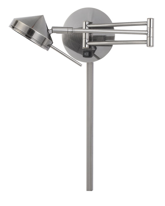 Cal Lighting WL-2926-GM LED Swing Arm Wall Lamp, Gun Metal