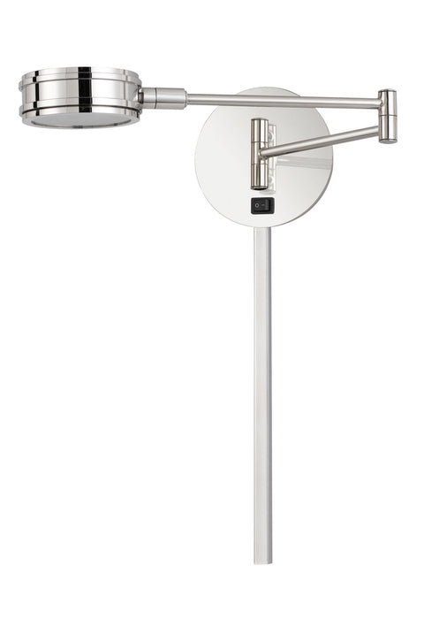 Cal Lighting WL-2927-CH LED Swing Arm Wall Lamp, Chrome