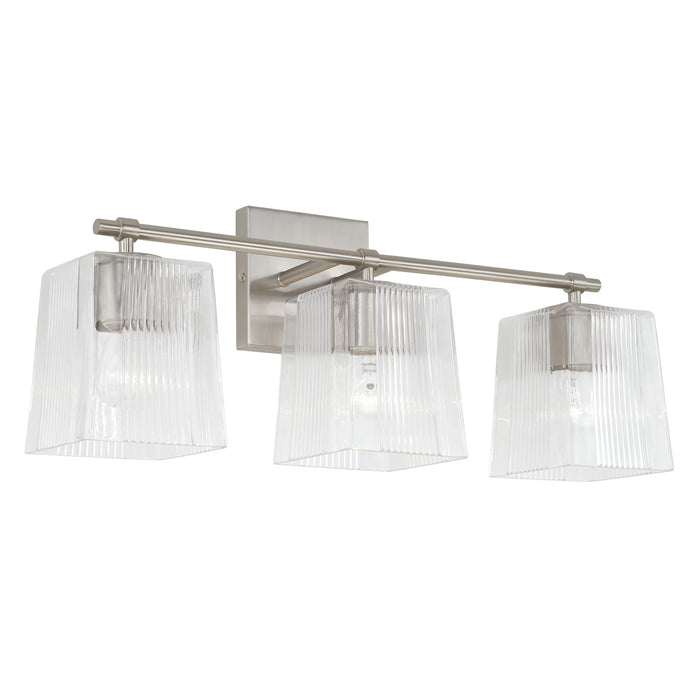 Capital Lighting 141731BN-508 Three Light Vanity, Brushed Nickel