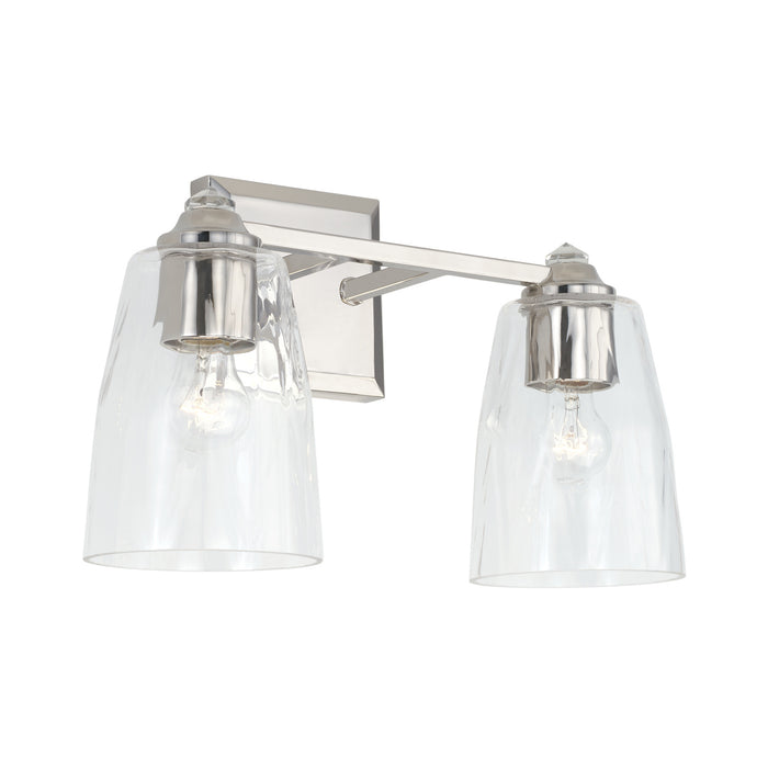 Capital Lighting 141821PN-509 Two Light Vanity, Polished Nickel