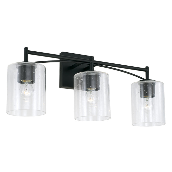 Capital Lighting 142031MB-510 Three Light Vanity, Matte Black