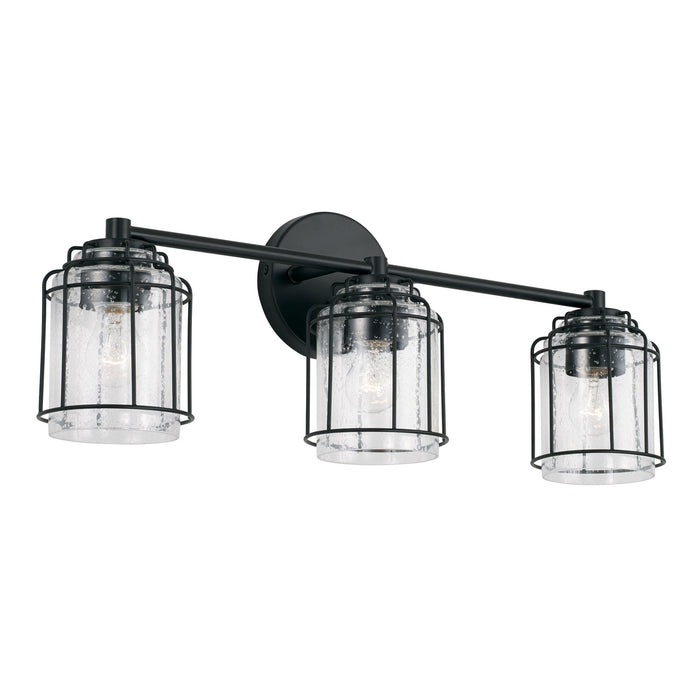 Capital Lighting 142931MB-516 Three Light Vanity, Matte Black