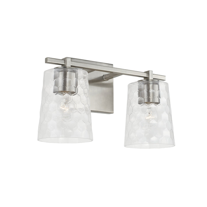 Capital Lighting 143521BN-517 Two Light Vanity, Brushed Nickel