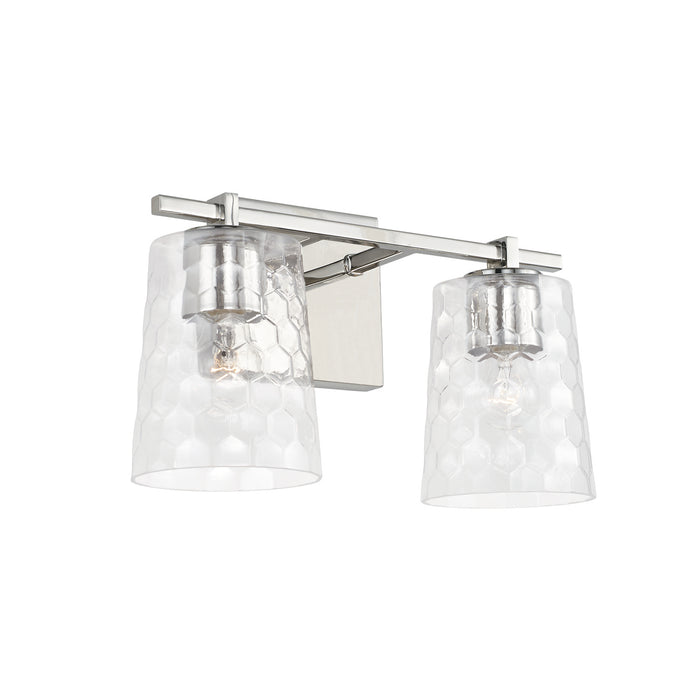 Capital Lighting 143521PN-517 Two Light Vanity, Polished Nickel